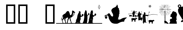 SL Christmas Silhouettes font preview